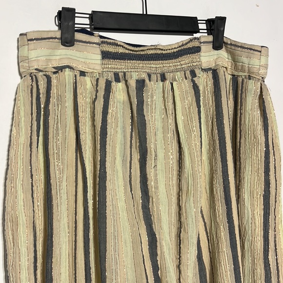 Free People Striped Metallic Baggy Parachute Jogger Pants Size Small - Picture 5 of 6